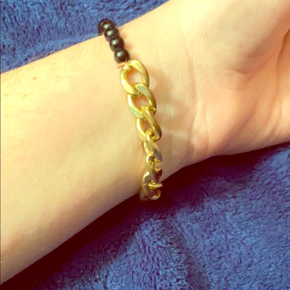 Black and gold bracelet